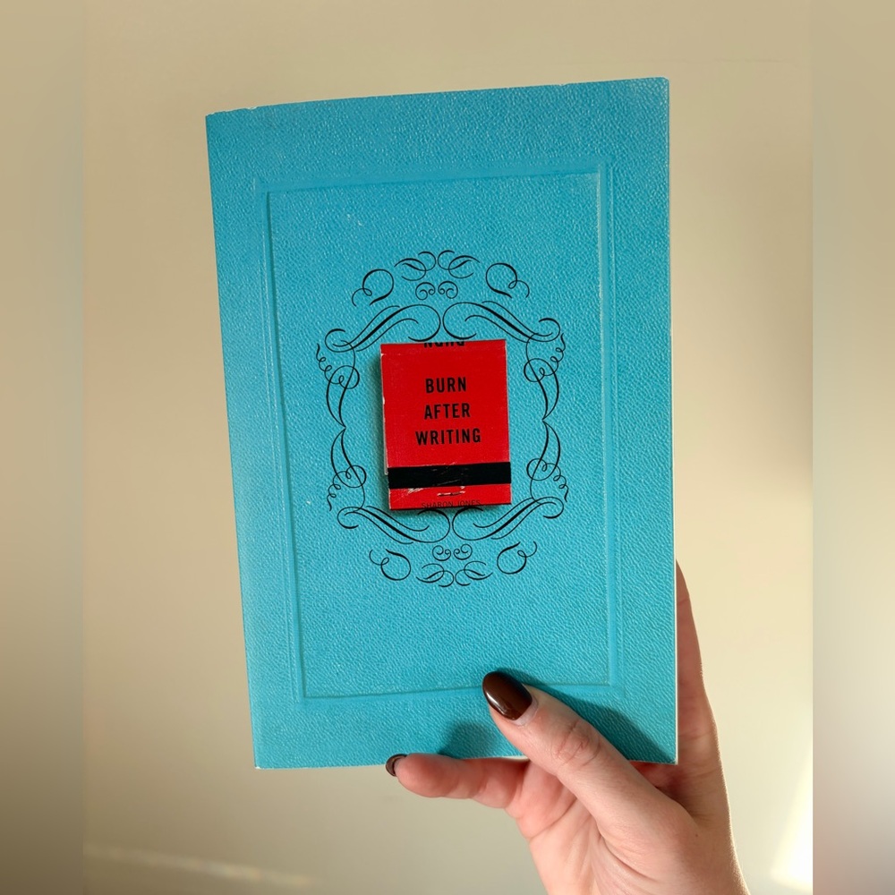 NEW “Burn After Writing” self help anxiety journal/workbook
